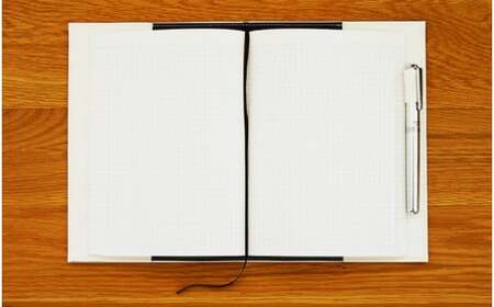 No.233-12 PVCレザーノートカバー「kanon」A5用(オレンジ)