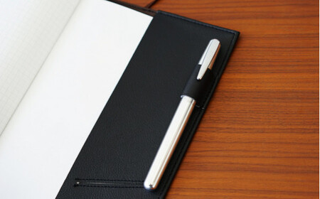 No.233-12 PVCレザーノートカバー「kanon」A5用(オレンジ)