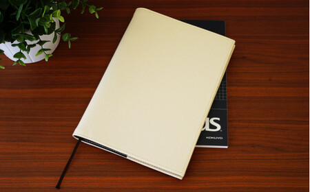 No.233-14 PVCレザーノートカバー「kanon」B5用（ブラック）