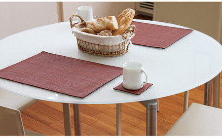 No.238-01 PVCレザーランチョンマット「LEKKU type-J」2枚セット(黒)