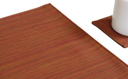 No.238-01 PVCレザーランチョンマット「LEKKU type-J」2枚セット(黒)