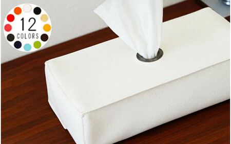 PVCレザーティッシュケース「JECY」2個セット（ブラウン） No.239-05