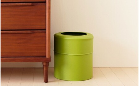 ゴミ箱　PVCレザーごみ箱「pinoco」　Mサイズ（ブラウン） No.249-05