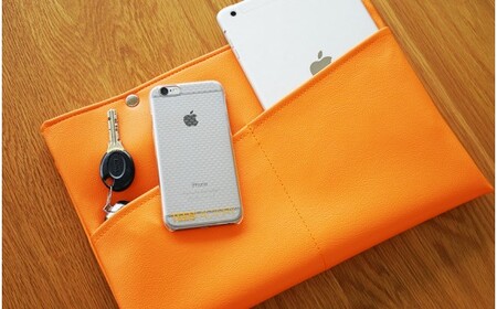 PVCレザーパソコンケース（クラッチバッグ）「match」11インチ用（ピンク） No.252-10