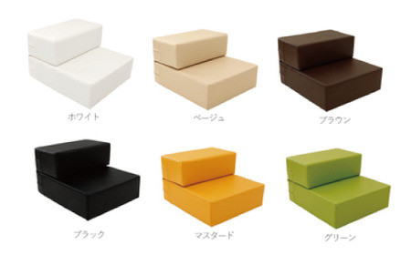 PVCレザードッグステップ「CHITO」Mサイズ（ブラウン） No.257-05