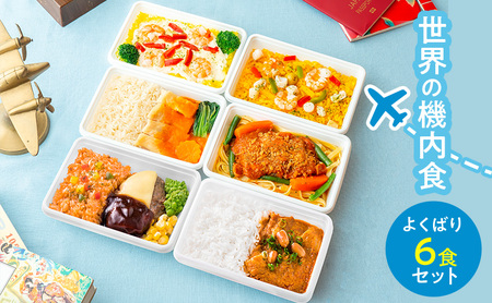 機内食 世界の機内食 よくばり 6食 国際線 セット 飛行機 冷凍 冷凍配送