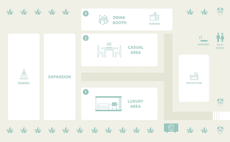 ANAクラウンプラザホテル成田 ラグジュアリーエリア 貸切 (3時間／6名1席×14ブース 最大：84席) ラグジュアリー スペース 貸切 記念日 イベント 成田市 千葉県