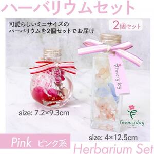 ハーバリウムセット ピンク系 お祝いやお誕生日におすすめ【配送不可地域：離島・沖縄県】【1636490】