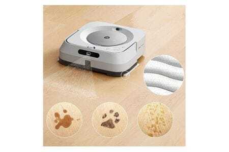 No.216 ブラーバジェット m6 ホワイト 【公式整備済リユース品】 m613860 ／ 床拭きロボット お掃除ロボット 自動掃除機 床拭き 床ふき ふき掃除 拭き掃除 水拭き から拭き アイロボット iRobot ジェットスプレー 学習記憶 自動充電 時短 ハイスペックモデル 白色 千葉県