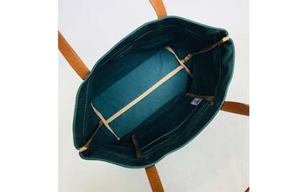 日本製 トート 小サイズ ブルー (パラフィン帆布) 牛革 バッグ バッグ バッグ バッグ バッグ 鞄 鞄 鞄 鞄 鞄