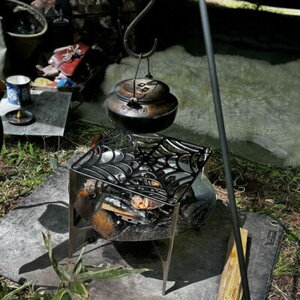 PAGE -ONE CRAFTER'S 焚き火台 五徳セット CRON スターターキット 焚火台 焚火台 焚火台 キャンプ キャンプ キャンプ