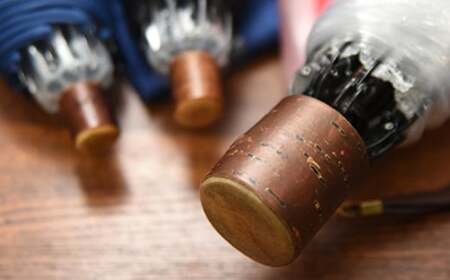 高級 ビニール 折りたたみ 傘 アメマチ58 黒 【 傘 】