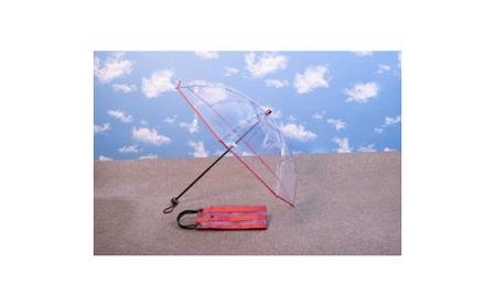 高級 ビニール 折りたたみ 傘 アメマチ50 赤 【 傘 】