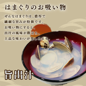 冷凍はまぐり 約1.5kg ( 約500g × 3パック ) 【1粒：20-40gサイズ】