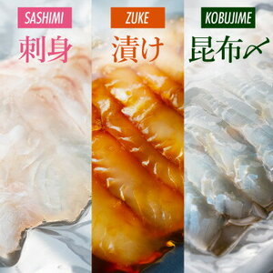 ヒラメ 3種食べ比べセット お刺身 漬け 昆布締め 【 ヒラメ 】