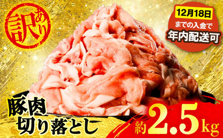 訳あり豚肉 豚肉切り落とし2.5 kg ／ しもやまSPF ［usn001］ 豚肉切り落とし