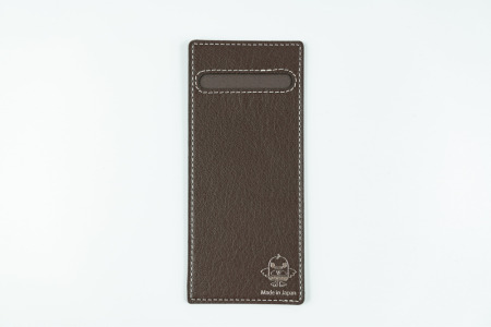 【本革/シンプル/おしゃれ】ナラシド♪ ペンケース（色：チョコ）