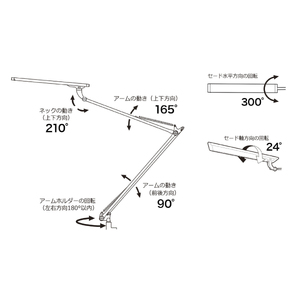 デスクライト LEDIC EXARM 980 PRO ブラック