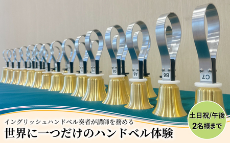 柏市発・世界に1つだけのハンドベル体験(土日祝・午後・2名様まで) 〈 音楽体験 チケット ふるさと納税 〉