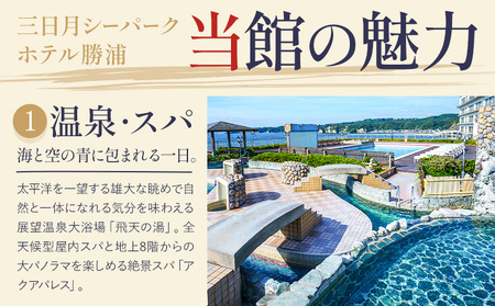 三日月シーパークホテル勝浦 1泊2食　2名様宿泊券 平日 《90日以内に出荷予定(土日祝除く)》千葉県 勝浦市 ホテル 宿泊券 三日月 シーパーク ホテル 勝浦 温泉 スパ