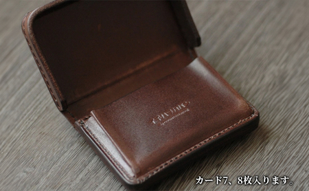 コイントレー式ミニ財布　ストラップ ブラック
