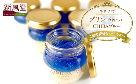 キヌノワプリン　CHIBAブルー6個セット