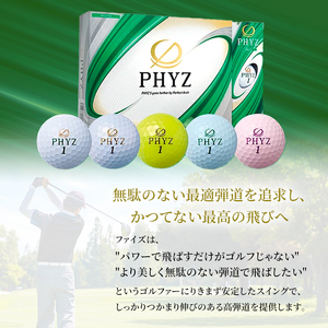 ゴルフ PHYZ 3ダースセット ゴルフボール ボール ブリヂストン ダース セット 【ホワイト(WH)パールホワイト(PW)パールグリーン(PG)各1ダース】 ゴルフ PHYZ 3ダースセット ゴルフボール ボール ブリヂストン ダース セット 【ホワイト(WH)パールホワイト(PW)パールグリーン(PG)各1ダース】