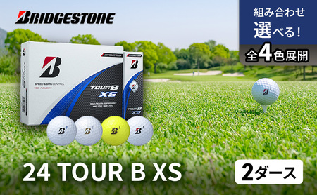 ゴルフ 24 TOUR BXS 2ダース ゴルフボール ボール ブリヂストン ダース セット 【ホワイト(WH）コーポレート（CO）各1ダース】