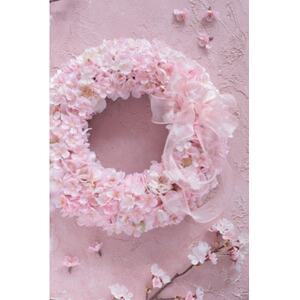 アーティフィシャルフラワー　桜のリース(Lサイズ)【1494311】