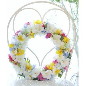 アーティフィシャルフラワー　プルメリアリース(Mサイズ)1点【1494318】