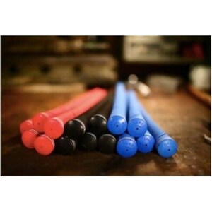 マスダゴルフのロングセラー商品『スリックフィットグリップ』2本セット(青/バックラインあり)【1497239】