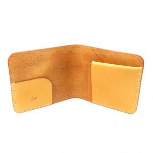 牛ヌメ革 シンプルウォレット・カードヨコ(手縫い)【1497560】