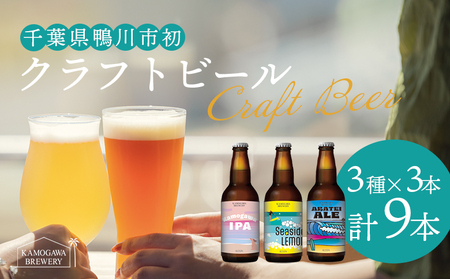 【KAMOGAWA BREWERY】鴨川クラフトビール ３種９本　[0018-0009]