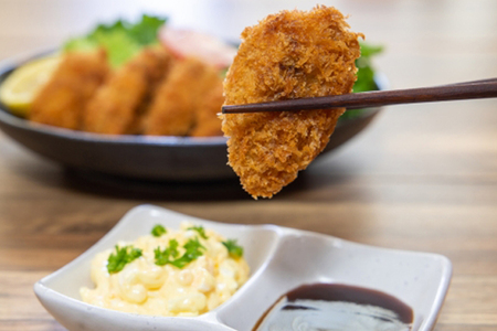 【雪月花】揚げるだけでサクッとプリッと 大粒カキフライ 1.7kg(60粒)[0014-0025]