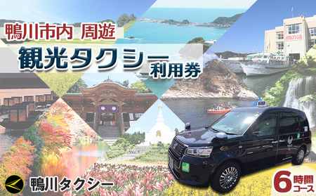 【千葉県鴨川市】観光タクシー貸切利用券 ６時間（定員４名／１台）　[0156-0001]