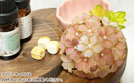 【華かんざし あゆ吉】ディップアート『桜香るオブジェ』１個　[0024-0014]