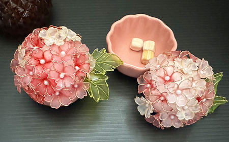 【華かんざし あゆ吉】ディップアート『桜香るオブジェ』１個　[0024-0014]