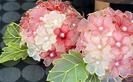 【華かんざし あゆ吉】ディップアート『桜香るオブジェ』１個　[0024-0014]