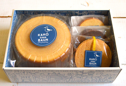 【カモガワバウム】モチフワ バウムクーヘン＆ラスクボックス　４種セット　[0012-0013]