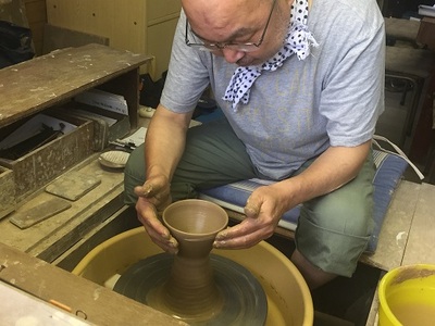 【陶芸家･小滝正治作成】創作手作り波紋急須 [0020-0034]