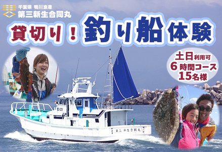 【貸切り】釣り船体験コース(土日利用可6時間15名様まで) [0600-0003]