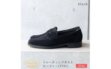 【27cm】トレーディングポスト ローファー[T701]（カラー：BLACK）