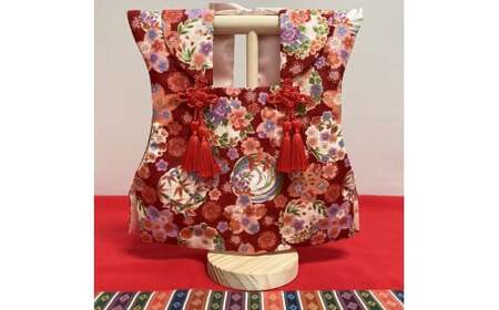 【2.赤色系（桜・牡丹・紅葉）】【選べる8色】ベビーお祝い着(被布)