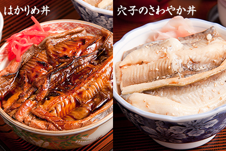 寿司・活魚料理 いそね　はかりめ（穴子）「２色丼」又は「ひつまぶし」ペア食事券