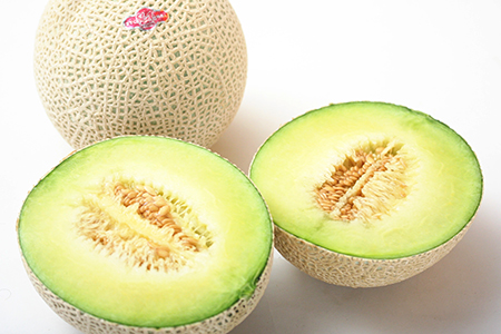 【通年栽培】純系マスクメロン1玉(化粧箱入)【4月発送分】