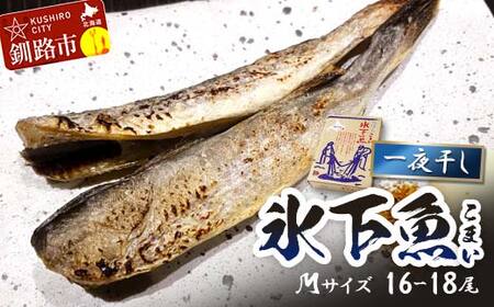 【期間限定！寄附額改定↓！】一夜干し氷下魚(M) 16-18尾 ふるさと納税 干物 北海道 釧路 海鮮 こまい コマイ おつまみ 居酒屋 肴 魚介 魚 F4F-3284