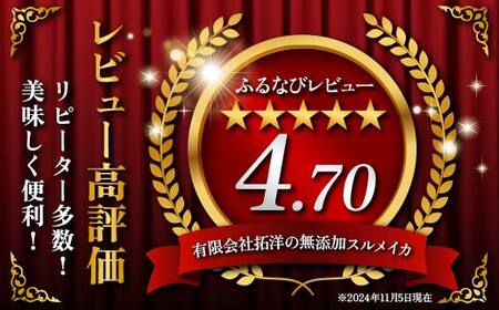 北海道産・無添加スルメイカ300g×1 ふるさと納税 いか F4F-0643