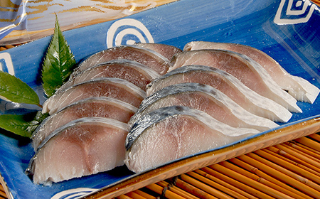 【期間限定!寄附額改定↓!】マルア阿部商店特選 北海道産〆さば半身 7枚入り 小分け 真空パック 個包装 国産 手軽に一品 〆さば 〆鯖 冷凍 おつまみ さば サバ F4F-7916