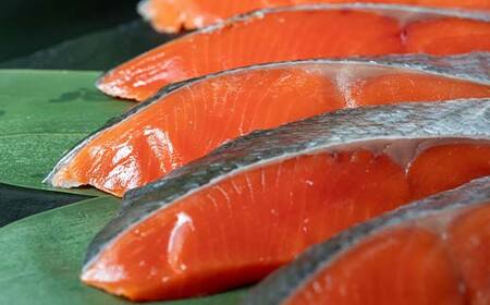 【期間限定!寄附額改定↓!】天然のおいしい甘塩紅鮭 厚め 7切れ ?鮭 小分け 海鮮 さけ サケ 鮭切身 シャケ 切り身 冷凍 おかず 弁当 あいちょう ご当地 釧路 北海道 リピート リピーター 沖流し 大人気 一番人気 あいちょう釧路 老舗 ローカル スーパー 釧路市 人気 おいしい 美味しい うまい 道東 特選 F4F-8628