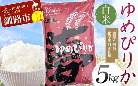 【期間限定！寄附額改定↓！】【令和7年度産】【新米】 農薬9割減 ・ 化学肥料不使用ゆめぴりか 5kg 白米 北海道産 米 コメ こめ お米 白米 玄米 通常発送 F4F-9662